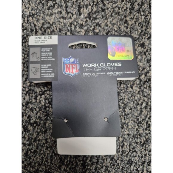 Minnesota Vikings NFL Work Gloves The Gripper One Size - Picture 4 of 4
